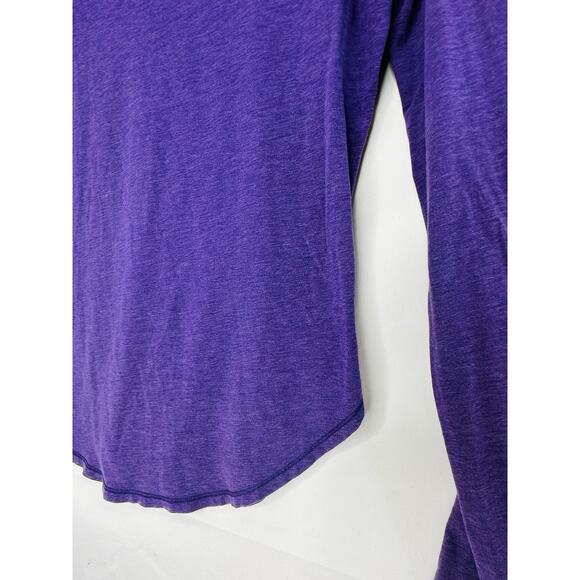 Lululemon Yogini 5 Year Long Sleeve Tee Heathered Bold Violet size 6 - Picture 4 of 10